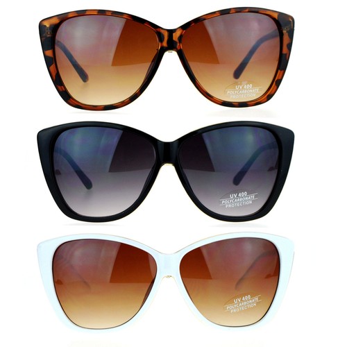 SA106 Oversize Womens Cat Eye Butterfly Diva Chic Sunglasses - Foto 1 di 10