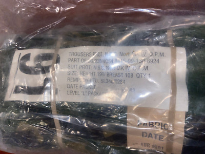 New Sealed Vintage 1991 Army Smock & pants set NBC #1 MK IV DPM 8415-99-130-6924