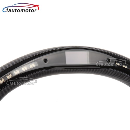 Matte Carbon Fiber LED Steering Wheel for 2015+ Dodge Charger Challenger SRT GT - Picture 5 of 10