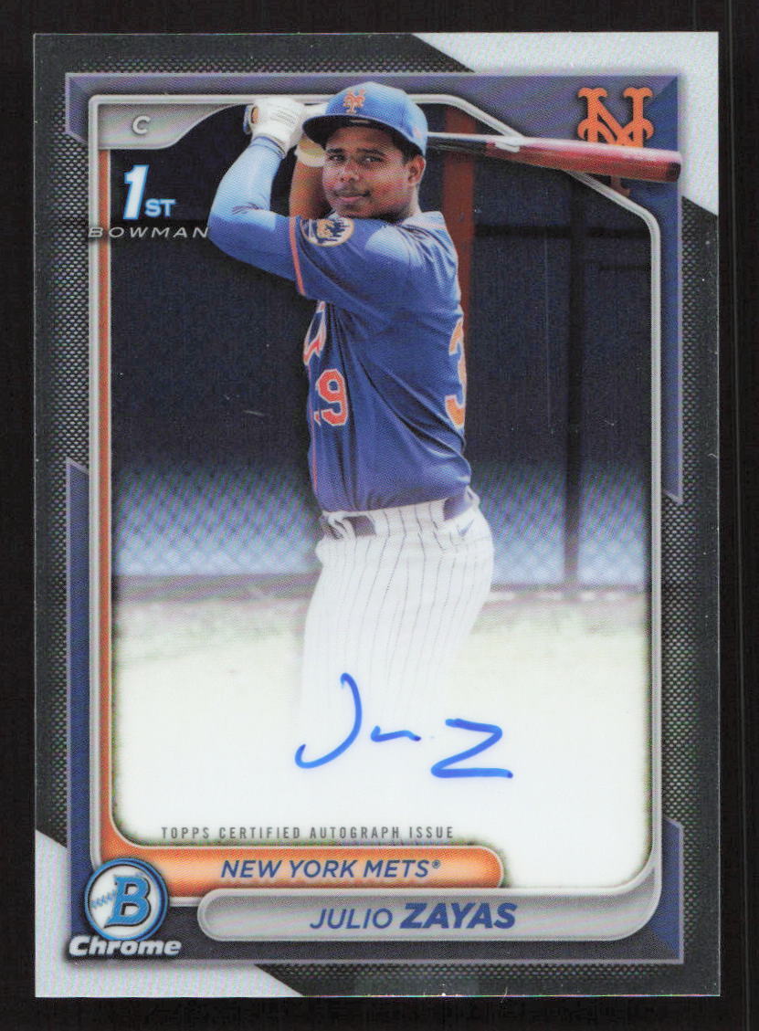 2024 Bowman Chrome Julio Zayas Auto Prospects Autographs AU #CPA-JZ Card