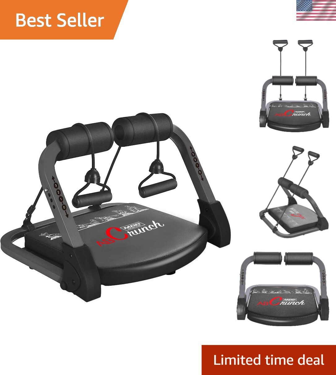 Modern Ab Machine - Total Body Workout Fitness Equipment for Home Gym