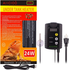 under Tank Heater Thermostat - Reptile Heating Pad with Temperature Control Rept