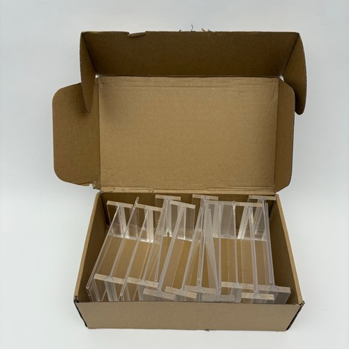 Photo Display Stands Table/Counter-top Clear Acrylic 2-sided 6x4 Bar Menu Lot - Picture 6 of 8