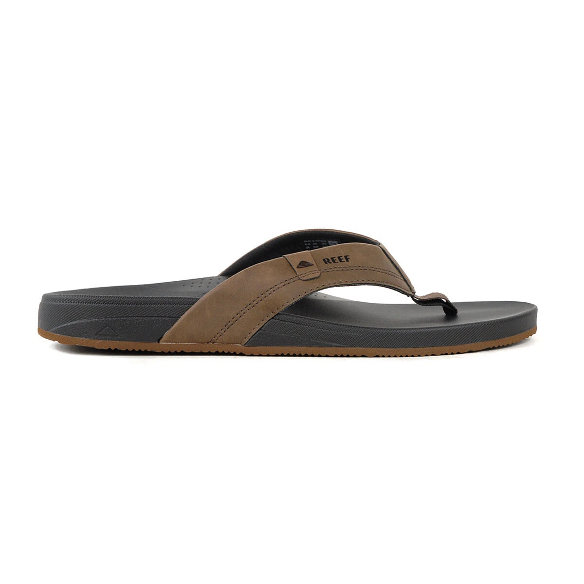 New Reef Suede Double-Strap Slide Sandals - Brown Mens 12 Fossil CCJ5262 Reef Brown Slide Sandals for Men for sale | eBay main image 3