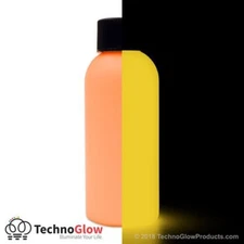 Glow in the Dark Paint, Bright Orange to Gold - UV Reactive Luminescent Paint