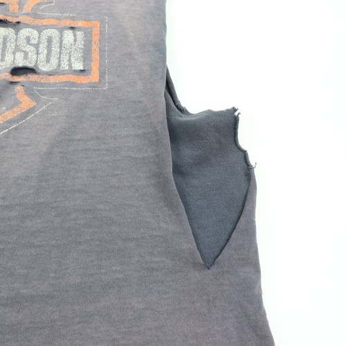 Thrashed Vintage Sun Faded Harley Davidson T-Shirt Tank Senza Maniche Uomo XL - Foto 12 di 12