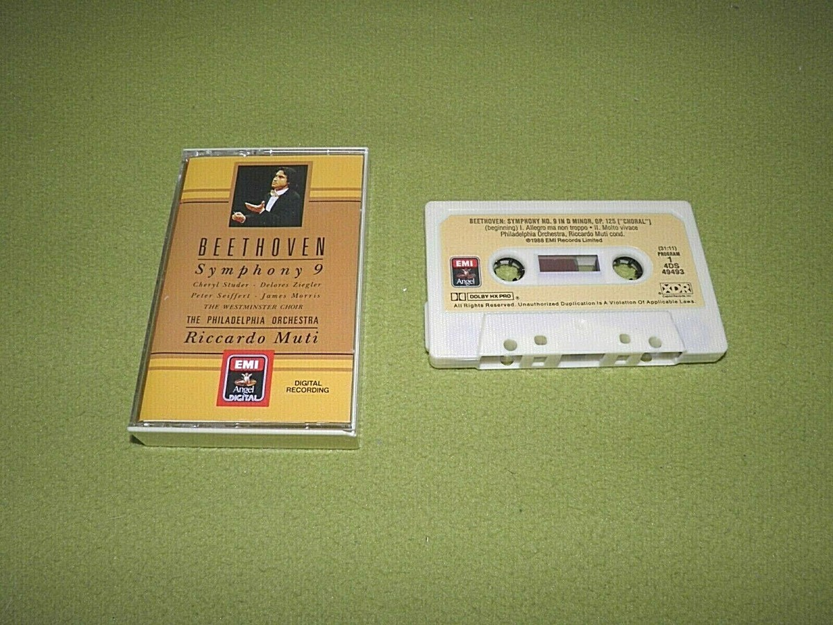 ユミ　+ベートーベン Beethoven - Symphony 9 / Studer / Muti / 1989 EMI Digital Cassette