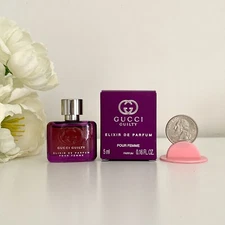 Gucci Guilty Elixir De Parfum Pour Femme Mini Splash 5 ml/0.16oz New In Box