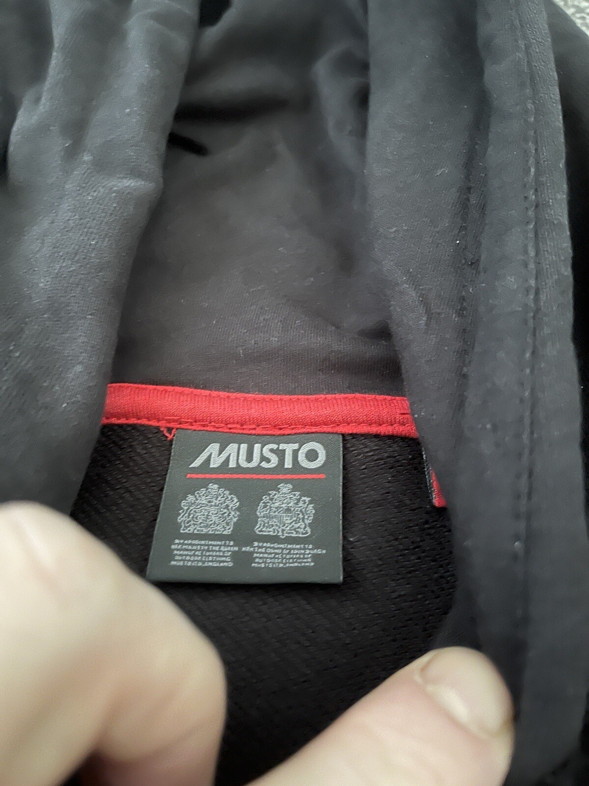 Musto Mens Sailing Hoodie Sweatshirt Black Jumper Size XXL 2XL Black eBay