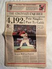 VNTGE CINCY ENQ/POST ON PETE ROSE TYING/BEATING COBB ON MLB HITS RECORD OF 4192 — photo 8