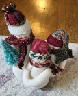 Decorative Plush Standing Trio of Snowmen.Snowman Family,Christmas, Winter Decor — photo 2