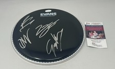Nile Band signed Drumhead JSA COA (Karl, George, Dan and Zach)