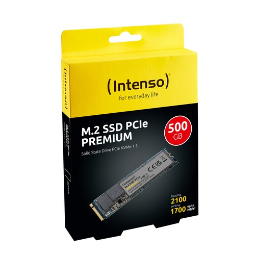 Intenso SSD 500GB Premium M.2 PCIe PCI Express 3.0 NVMe - 第 2/5 張圖片