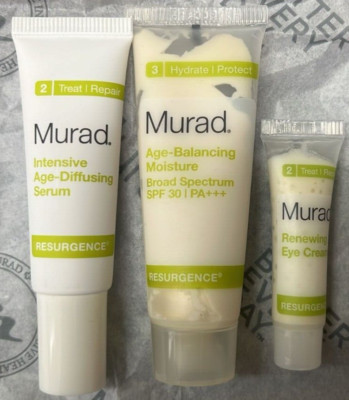 Murad intensive age-diffusing serum sealed / set of 3 packs travel size