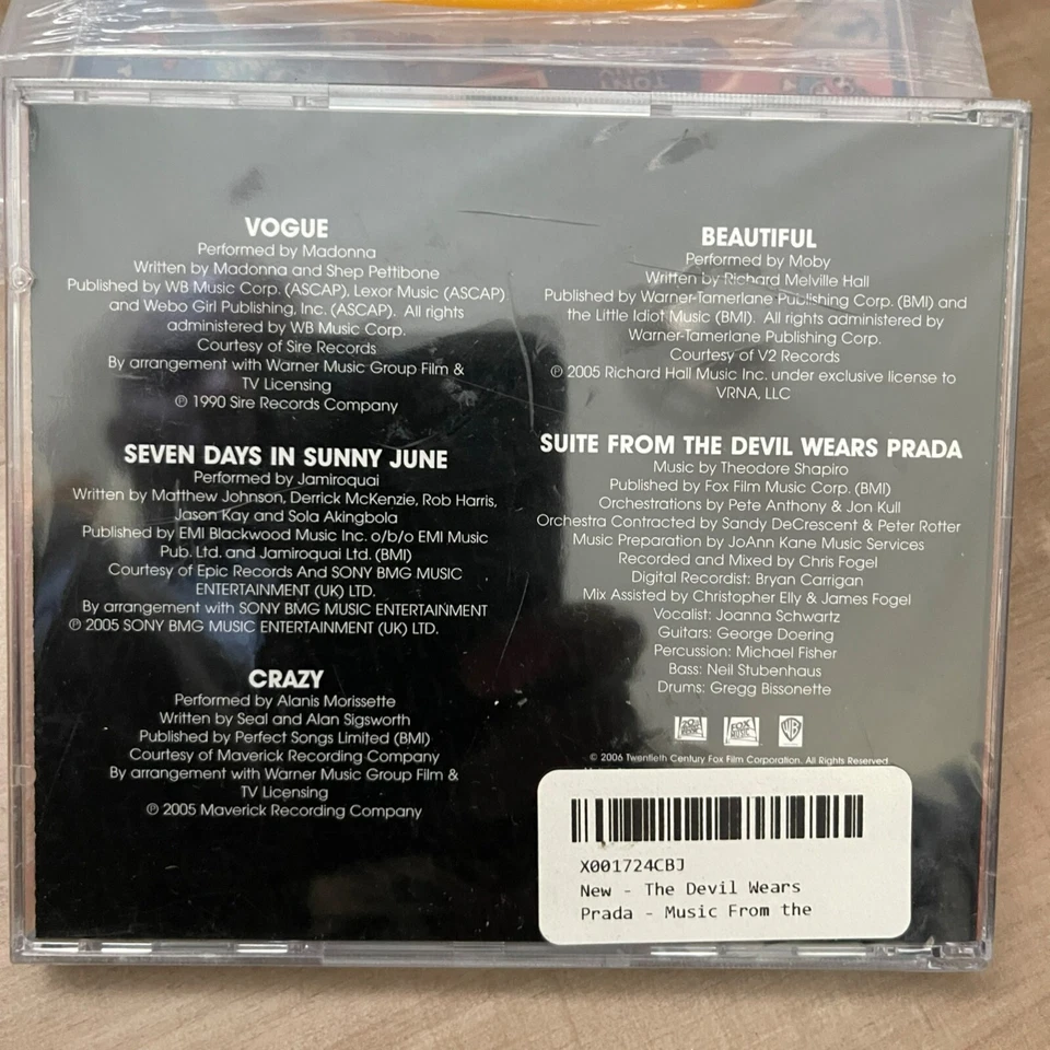 Music from the Motion Picture Soundtrack The Devil Wears Prada Soundtrack Cd | eBay Music from the Motion Picture Soundtrack The Devil Wears Prada Soundtrack Cd | eBay
