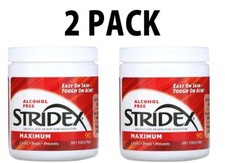 Stridex, 2 PACK, Maximum, Alcohol Free, 90 Soft Touch Pads each 180 total