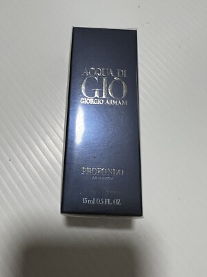 Giorgio Armani Acqua Di Gio Profondo Eau de Parfum EDP Travel Spray 0.5oz Sealed
