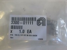 AMAT, 3300-01111, FTG TBG EL 1/4T SST 90 DEG Union, New