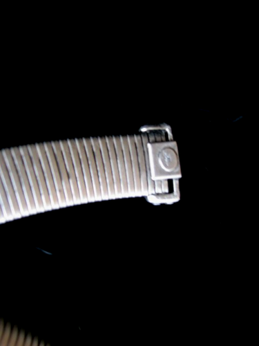 VTG SET SIGNED LES BERNARD BRUSHED SILVER TONE WIDE OMEGA COLLAR/CLIP EARRINGS - Picture 6 of 14