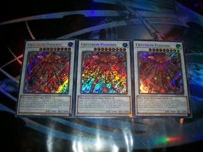 3x Crystron Phoenix 1st Edition Secret Rare RA04-EN058 Yu-Gi-Oh!