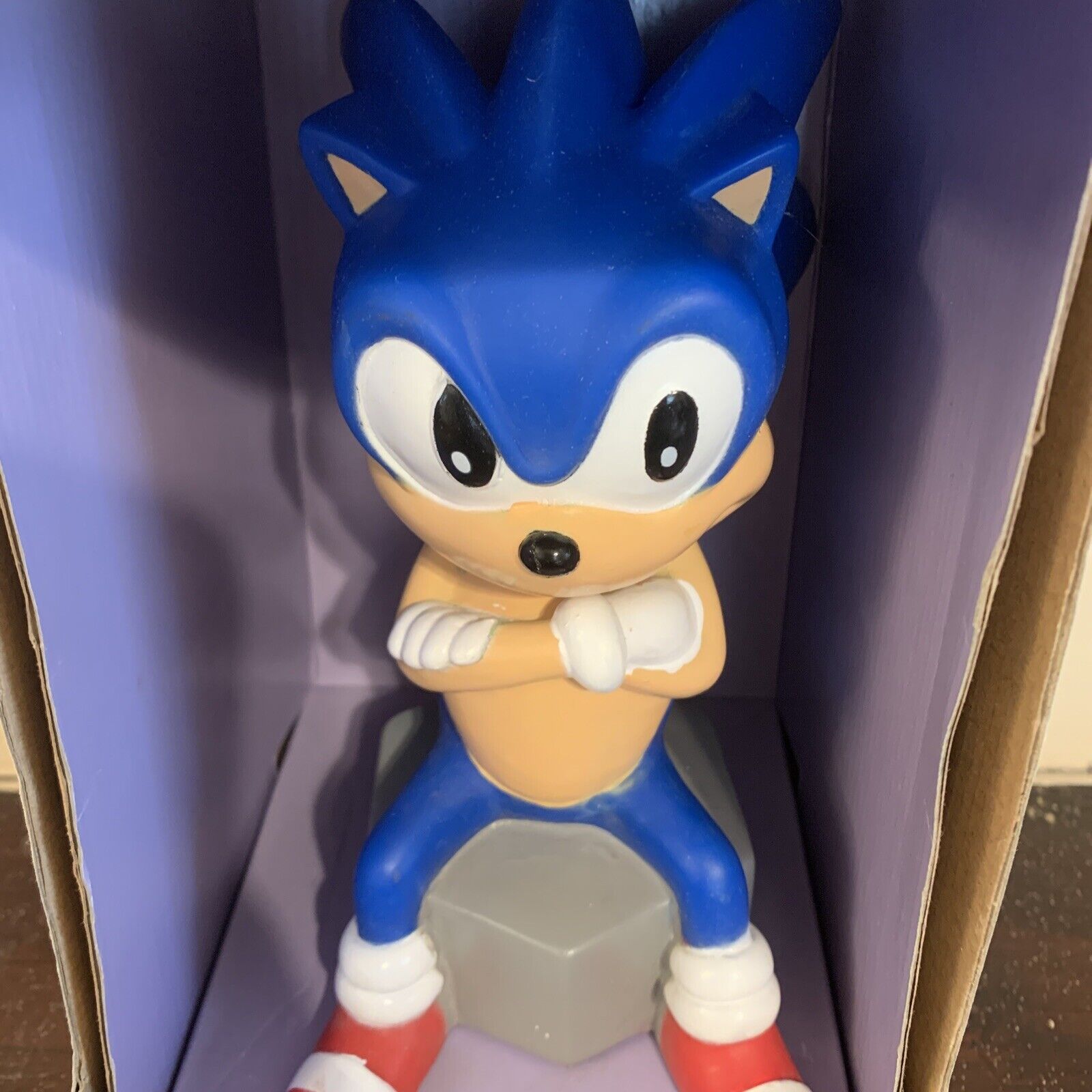 Sega 1991 Sonic Adventure The Hedgehog 12 Soft Vinyl Coin Bank