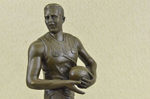 Echt Bronze Sport Rugby WM Australischer Spieler Skulptur Kunstwerk Figur - Bild 5 von 5