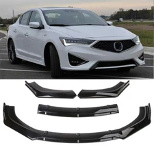 Glossy Black Front Bumper Lip Spoiler Splitter Body Kit For Acura ILX 2013-2021