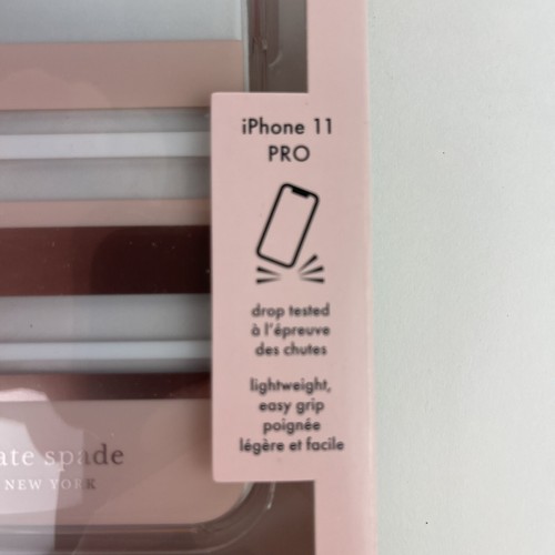 NEW Kate Spade New York Clear Park Stripe Case For Apple iPhone 11 PRO - Picture 4 of 5
