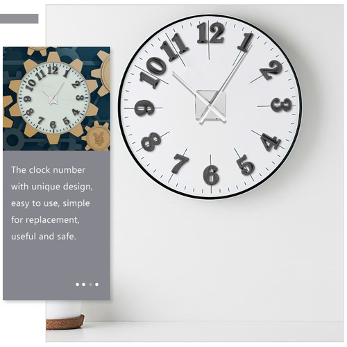 2 Sets Numerals Card Numbers For Clock Digital Clocks Kits - Zdjęcie 6 z 12
