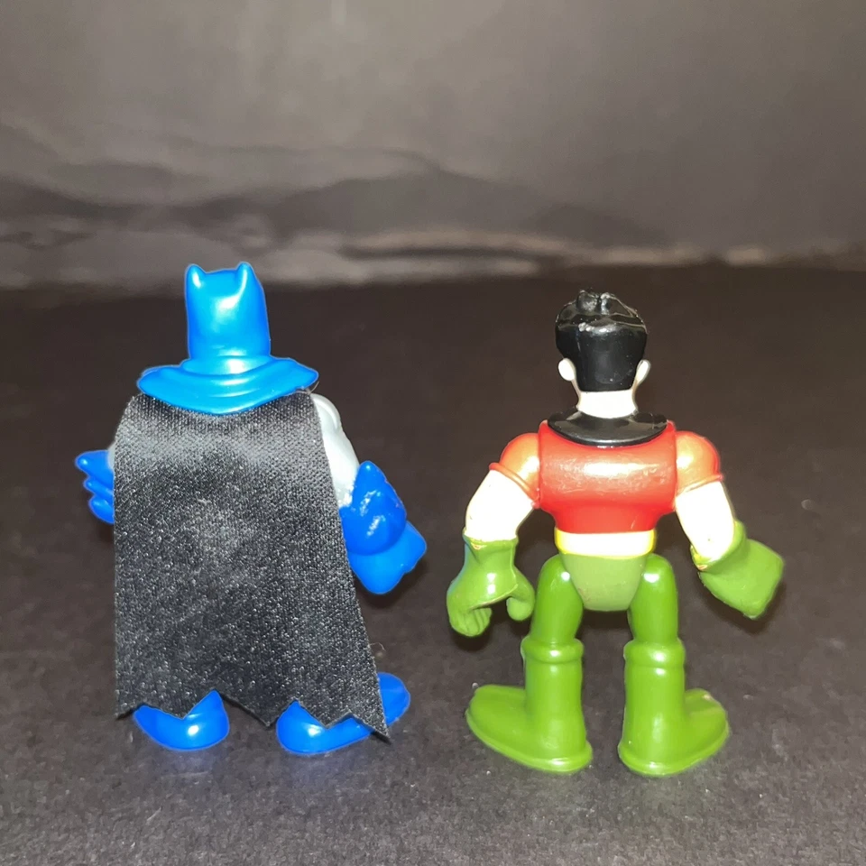 Figuras de acción Fisher Price Light Play Wea DC Comics Imaginext Batman & Robin 3" Foto 4 de 4