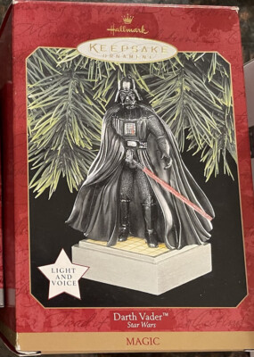 Star Wars Darth Vader Magic Light & Voice Hallmark Keepsake Ornament 1997 