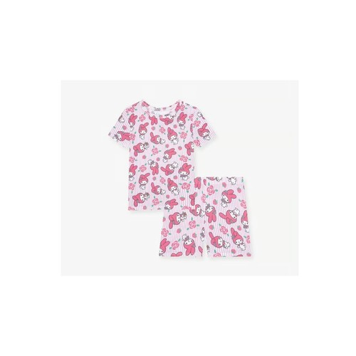 NWT Posh Peanut My Melody Short Sleeve & Shorts Girls Pajamas Size 3-4T