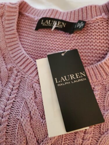 Ralph Lauren Black Label Cable Knit Pullover Sweater NEW NWT Lilac/Primrose Prep - Picture 3 of 14