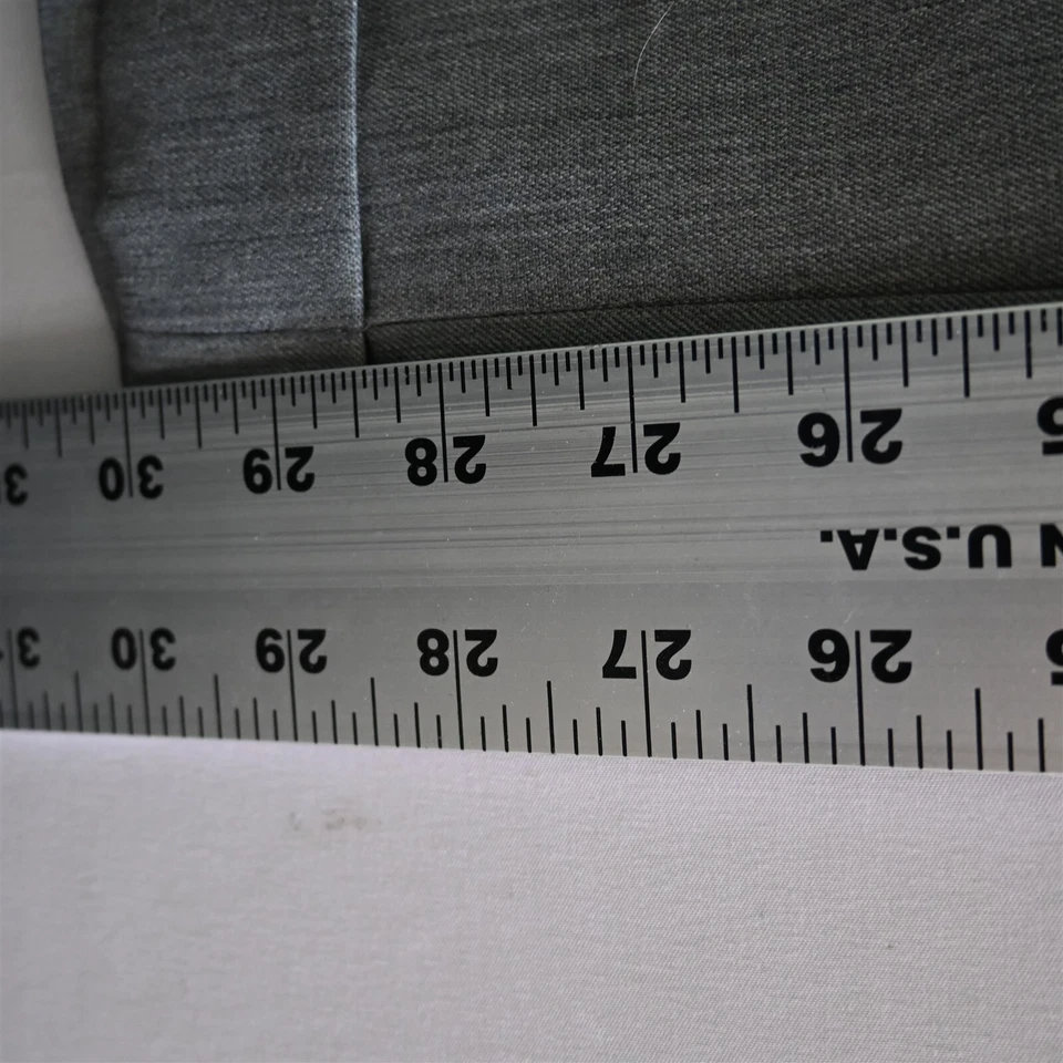 Joseph & Feiss 42x30 灰色打褶羊毛男式正装裤 — 第 4/4 张图片