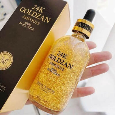 24K GOLDZAN AMPOULE 99.9% Pure Gold Serum Reduce Freckles Firmer