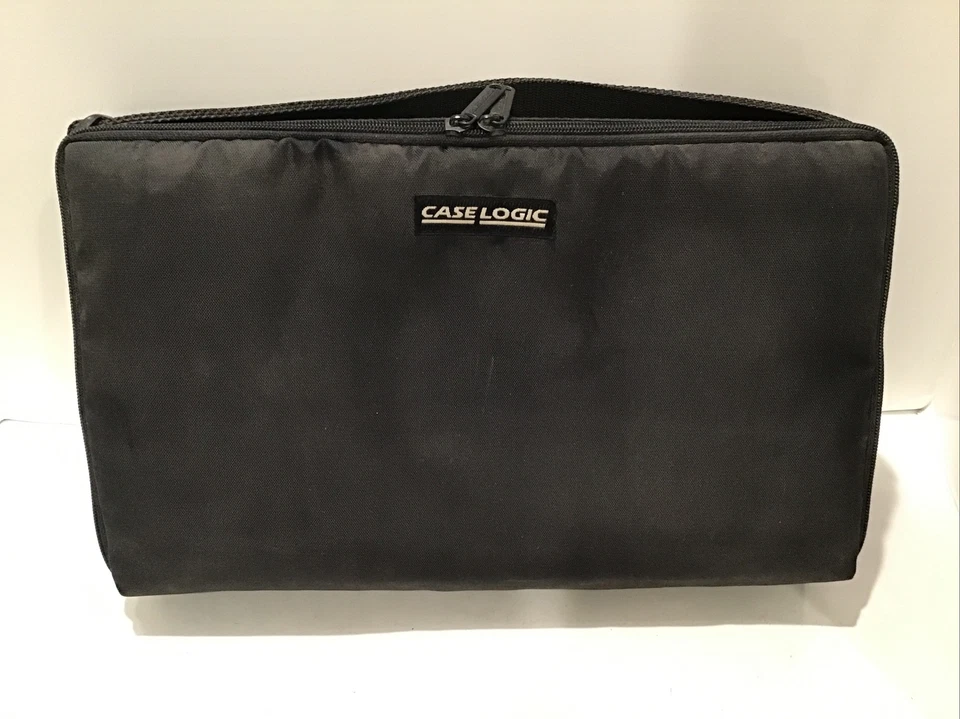 Case Logic Black Nylon Carrying/Storage Case w/Strap Holds 30 Cassette Tapes - Image 2 of 4