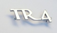 Triumph TR4 Rear Chrome Boot Lid Badge, Triumph part; 612276