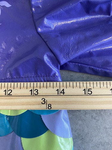Disney Store Deluxe Ariel The Little Mermaid Hooded Rain Jacket - 5/6 - Picture 7 of 11