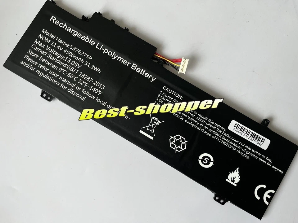 Batería Gateway 4500Mah Gwtn156-7Bk US nueva genuina 5376275P GWTN156-7BK Foto 3 de 4