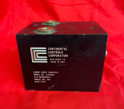 CONTINENTIAL CONTROLS LIQUID CHECK MANIFOLD #LCM1500 2 INLETS | eBay