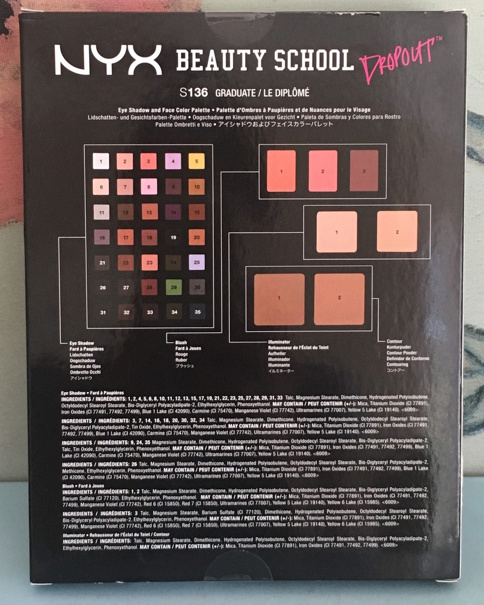 NYX Makeup Set Beauty School Dropout Palette Graduate S 136 New | eBay