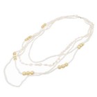 Premium Long Multi-Row Layered Lace Floral Beaded Fashion Necklace | eBay