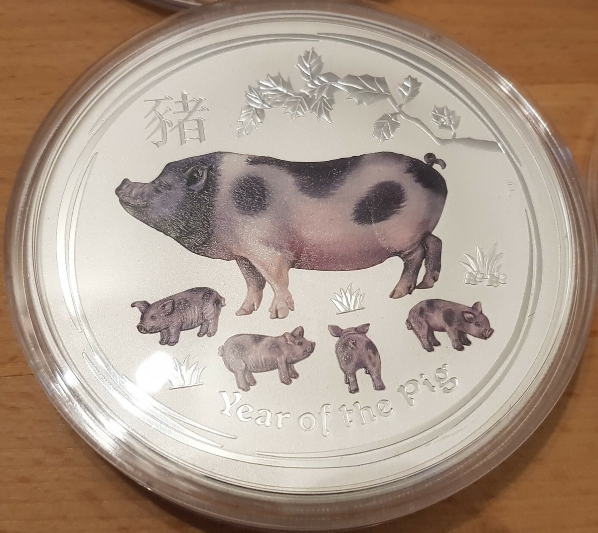 2019 Australia $10 Lunar II Year of the Pig 10 Oz BU Silver