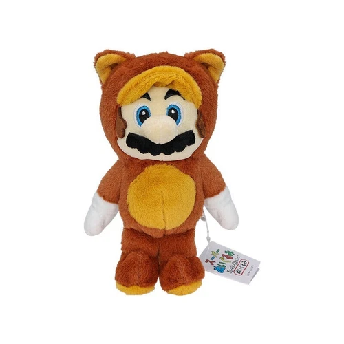 Super Mario Bros. Toys stuffed Animal Raccoon Mario Plush Doll 8 Inches Kids toy video thumbnail