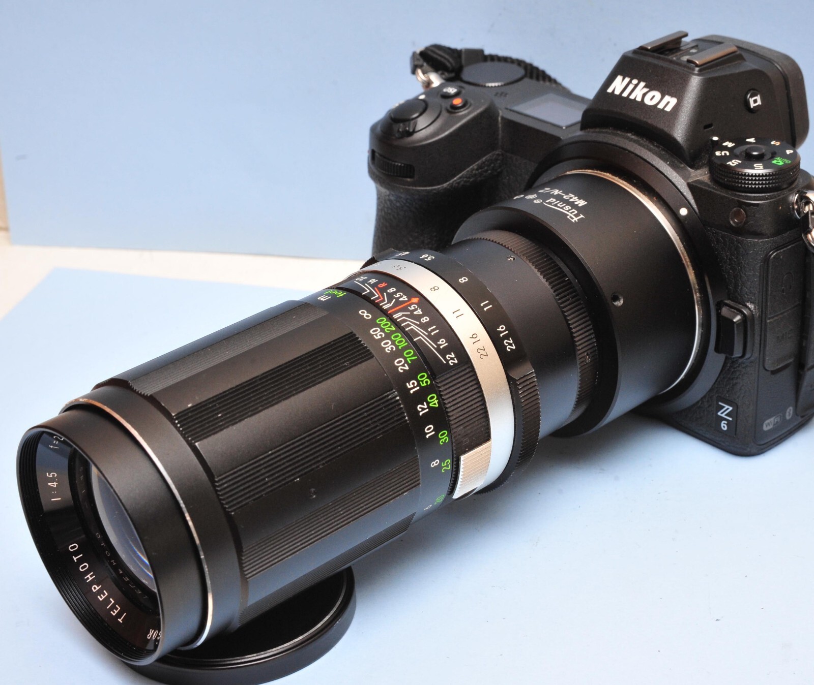 200mm M42 or M4/3 MF Vintage Lens easy adapt Nikon Z + Mirrorless