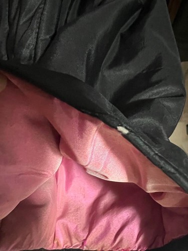 CHANEL Rare Vintage Chanel Silk Down Coat Black Detachable Collar Beaver Fur - 第 18/18 張圖片