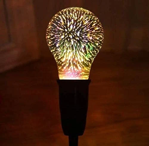 3D Firework Infinity LED Light E26 Multicolor Bulb Ships from US: A19