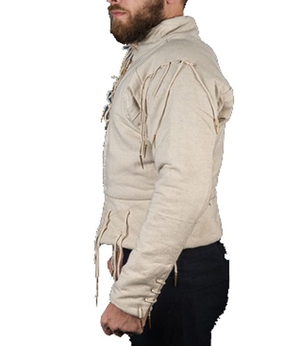 Medieval Plain Doublet Jacket Aketon SCA LARP Costume - Picture 4 of 4