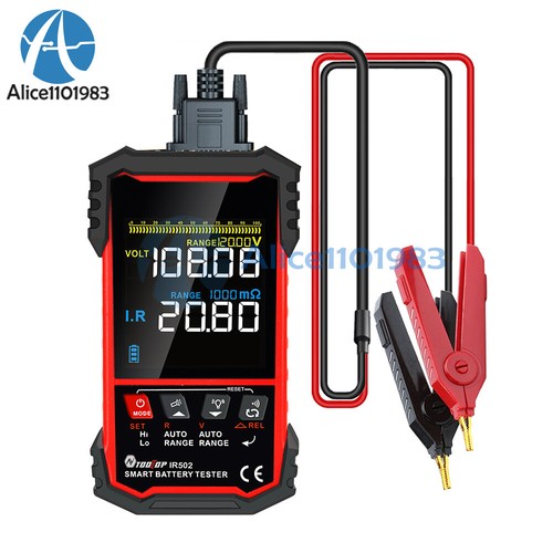 TOOLTOP 120V 500Ω Li-ion Battery Internal Resistance Tester Battery Tester Tool - Picture 22 of 26