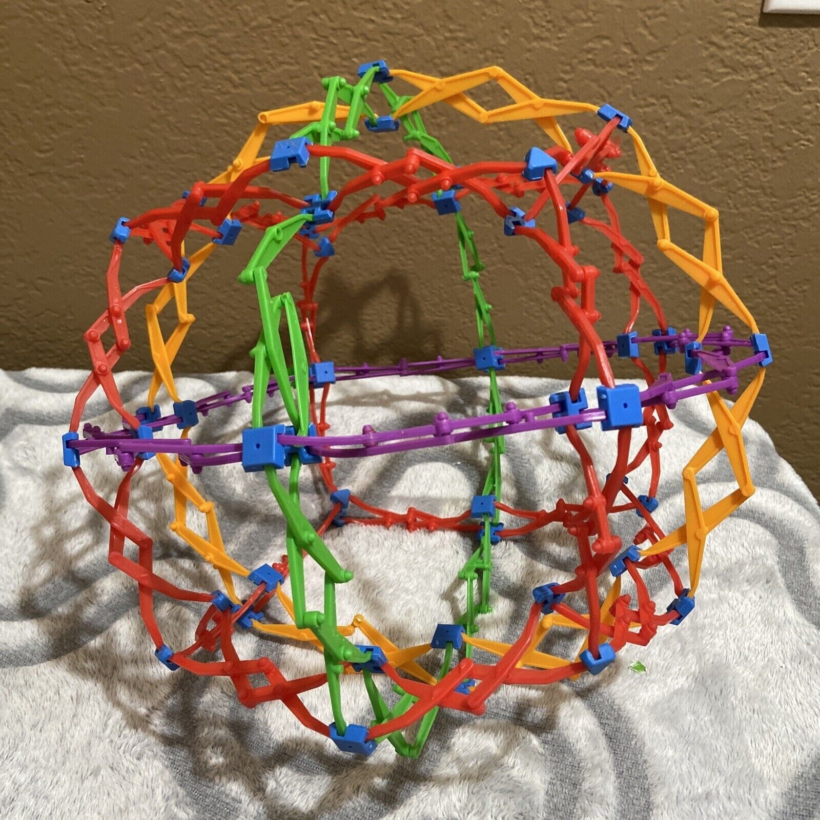 Hoberman Original Mini Sphere Rainbow Expanding Toy Ball M1301 for sale